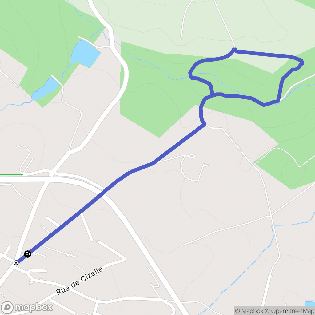 Saint-Cyr : carte du parcours de randonnée - France