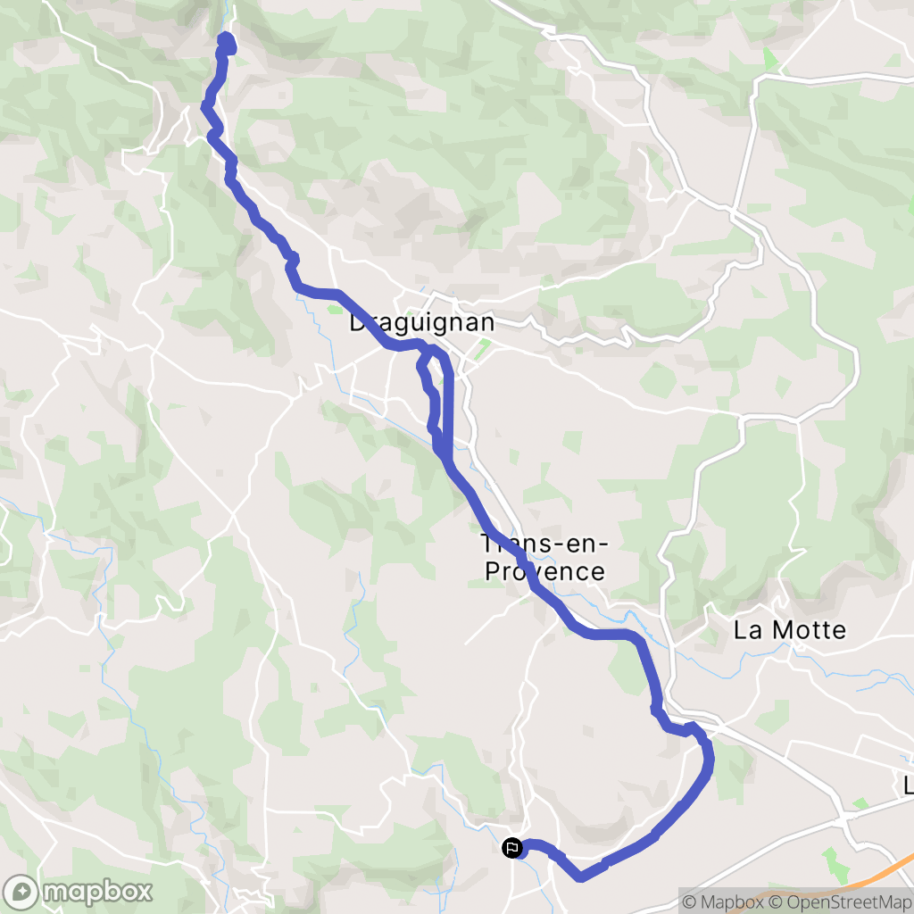 Les Arcs : carte du parcours de randonnée - France