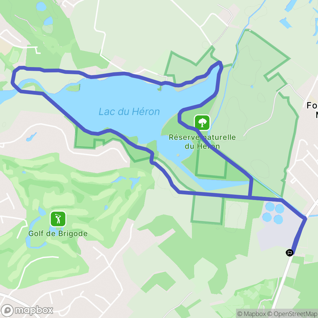 Villeneuve-d'Ascq : carte du parcours de randonnée - France