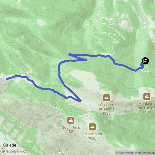 Asque : carte du parcours de randonnée - France