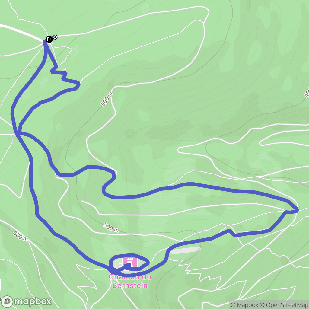 Saint Pierre des Bois : carte du parcours de randonnée - France