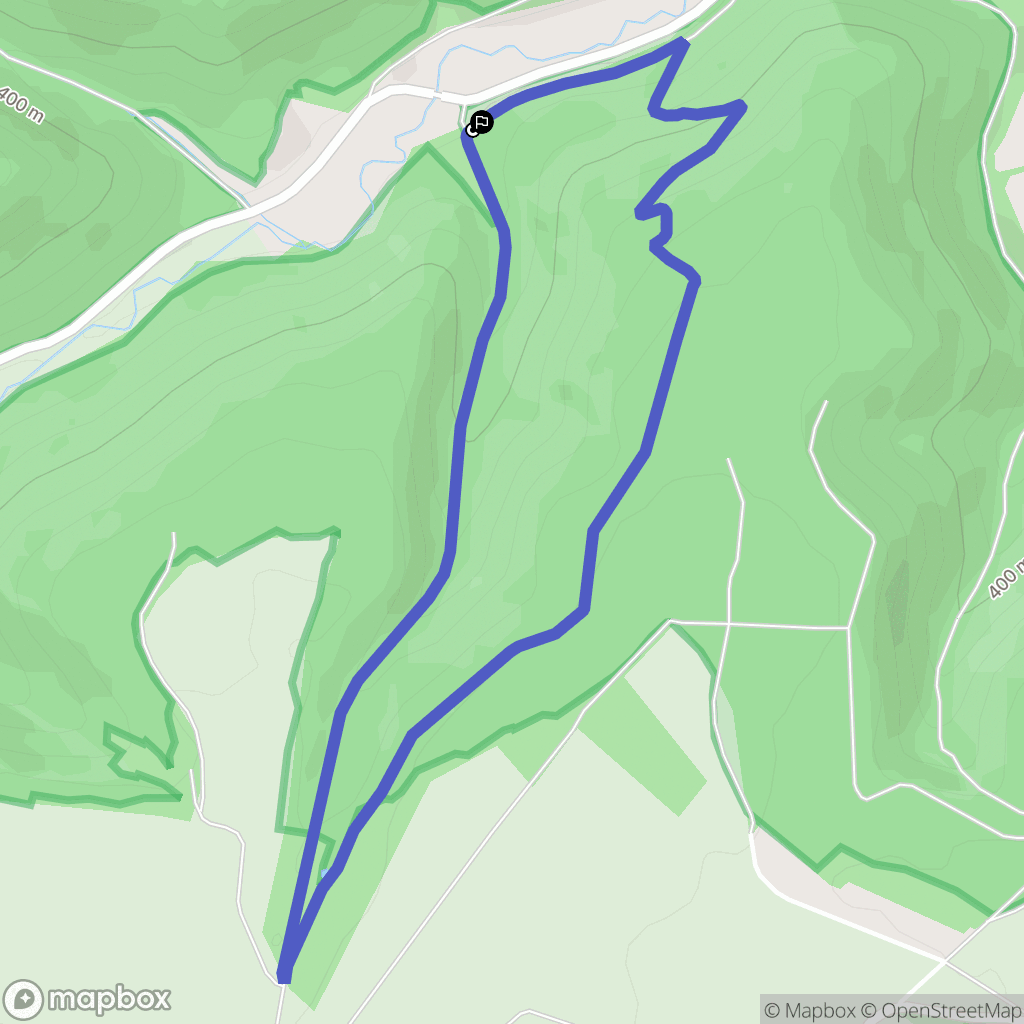 Étaules : carte du parcours de randonnée - France