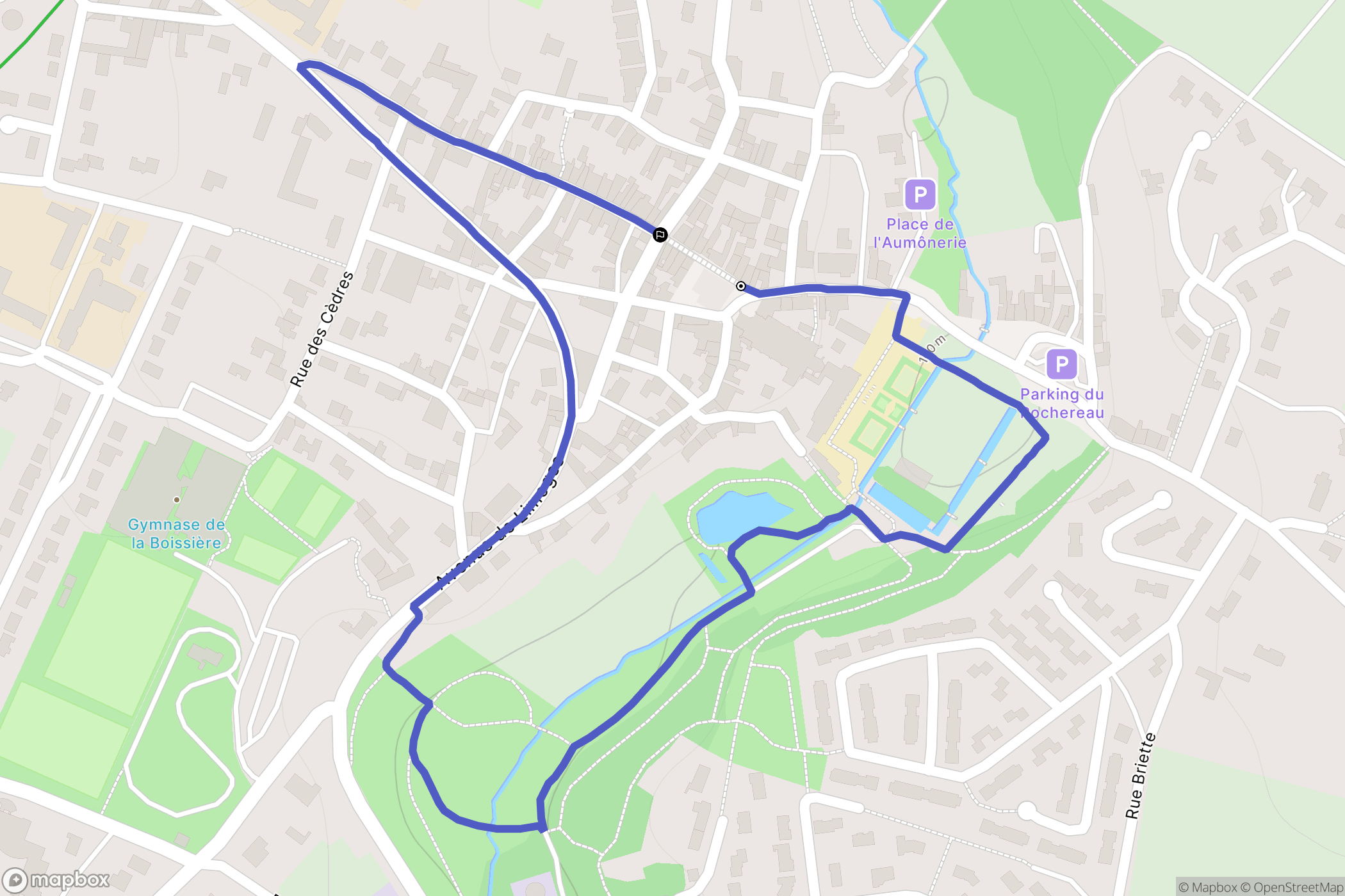 Celles-sur-Belle : carte du parcours de randonnée - France