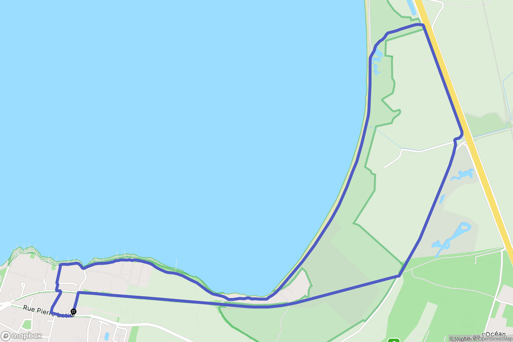 Fouras : carte du parcours de randonnée - France