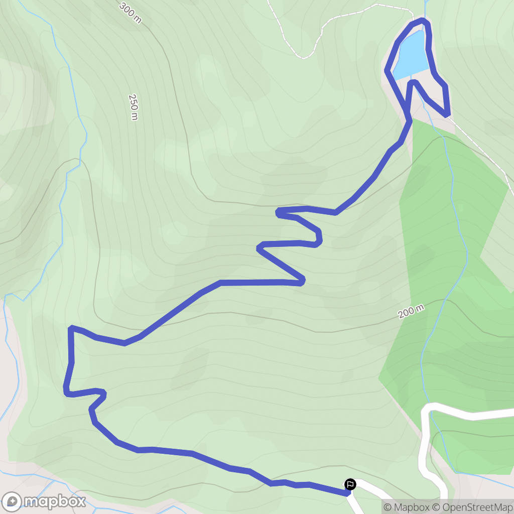 Ajaccio : carte du parcours de randonnée - France