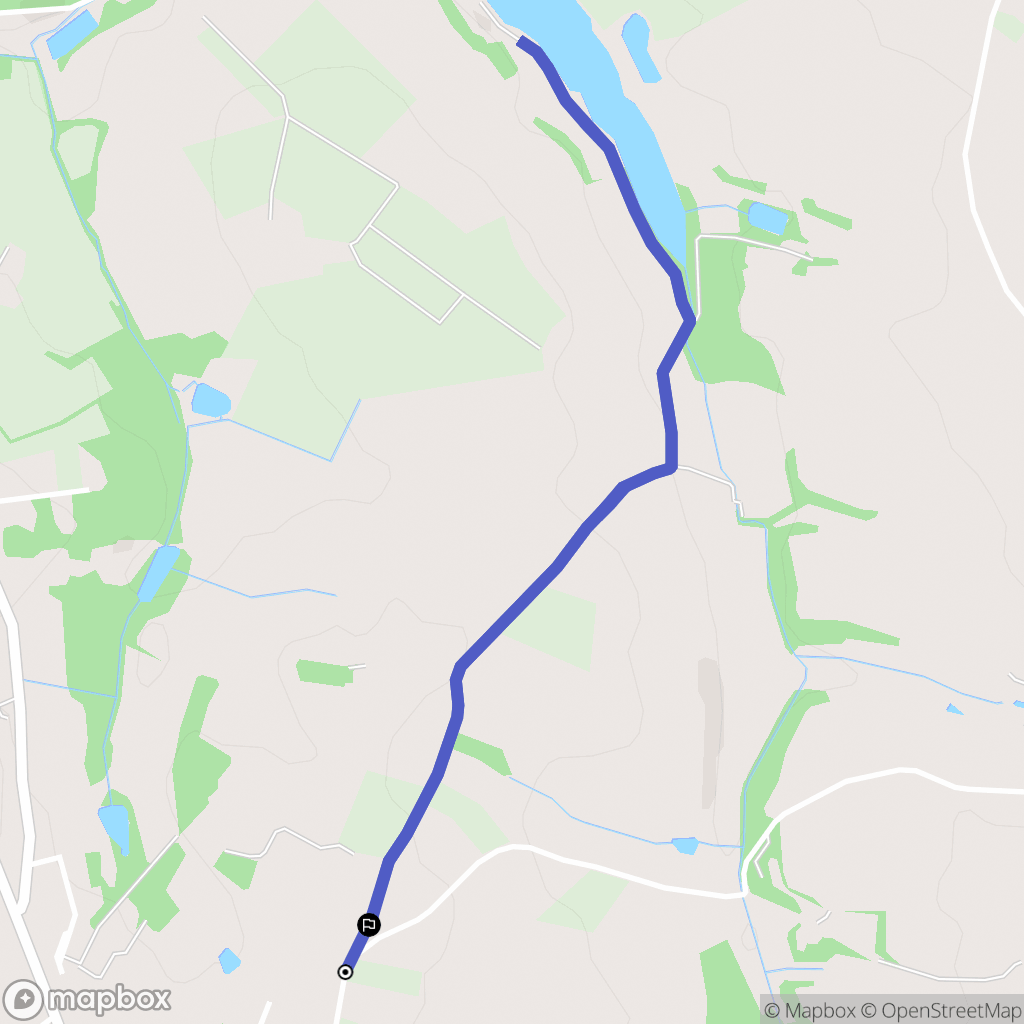 Caussens : carte du parcours de randonnée - France