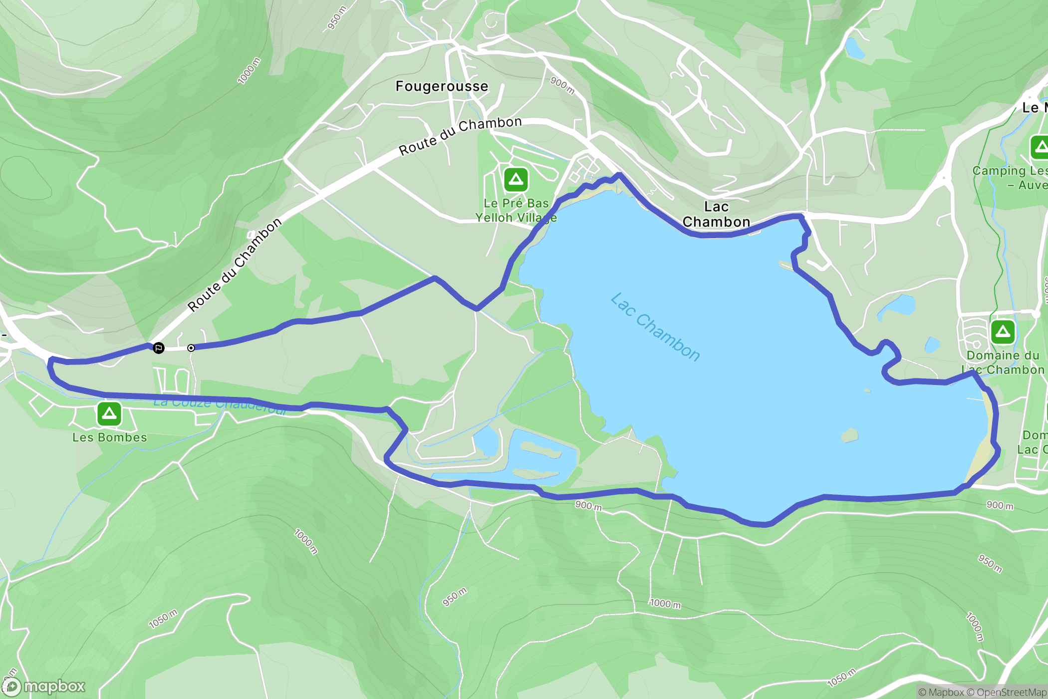 Chambon-sur-Lac: routekaart voor buitenactiviteiten - France