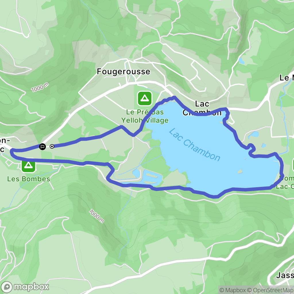 Chambon-sur-Lac: routekaart voor buitenactiviteiten - France