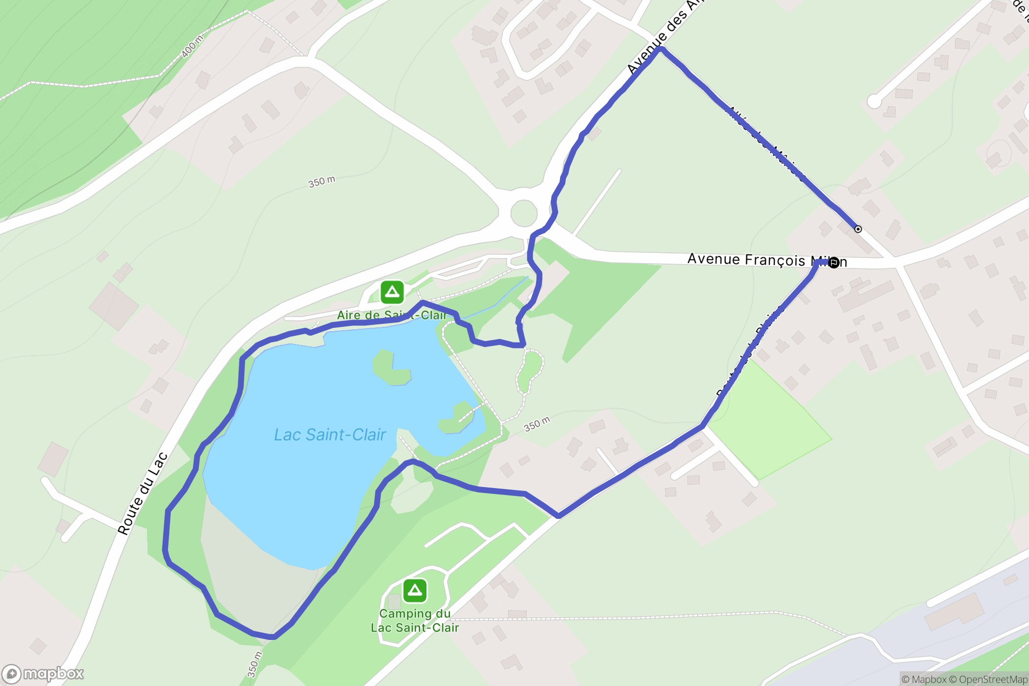 Valgelon-La Rochette : carte du parcours de randonnée - France