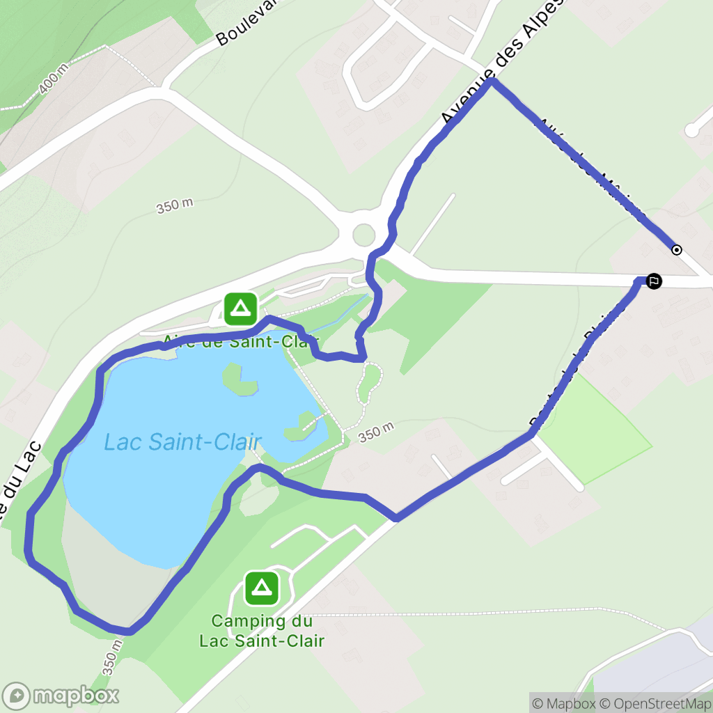 Valgelon-La Rochette : carte du parcours de randonnée - France