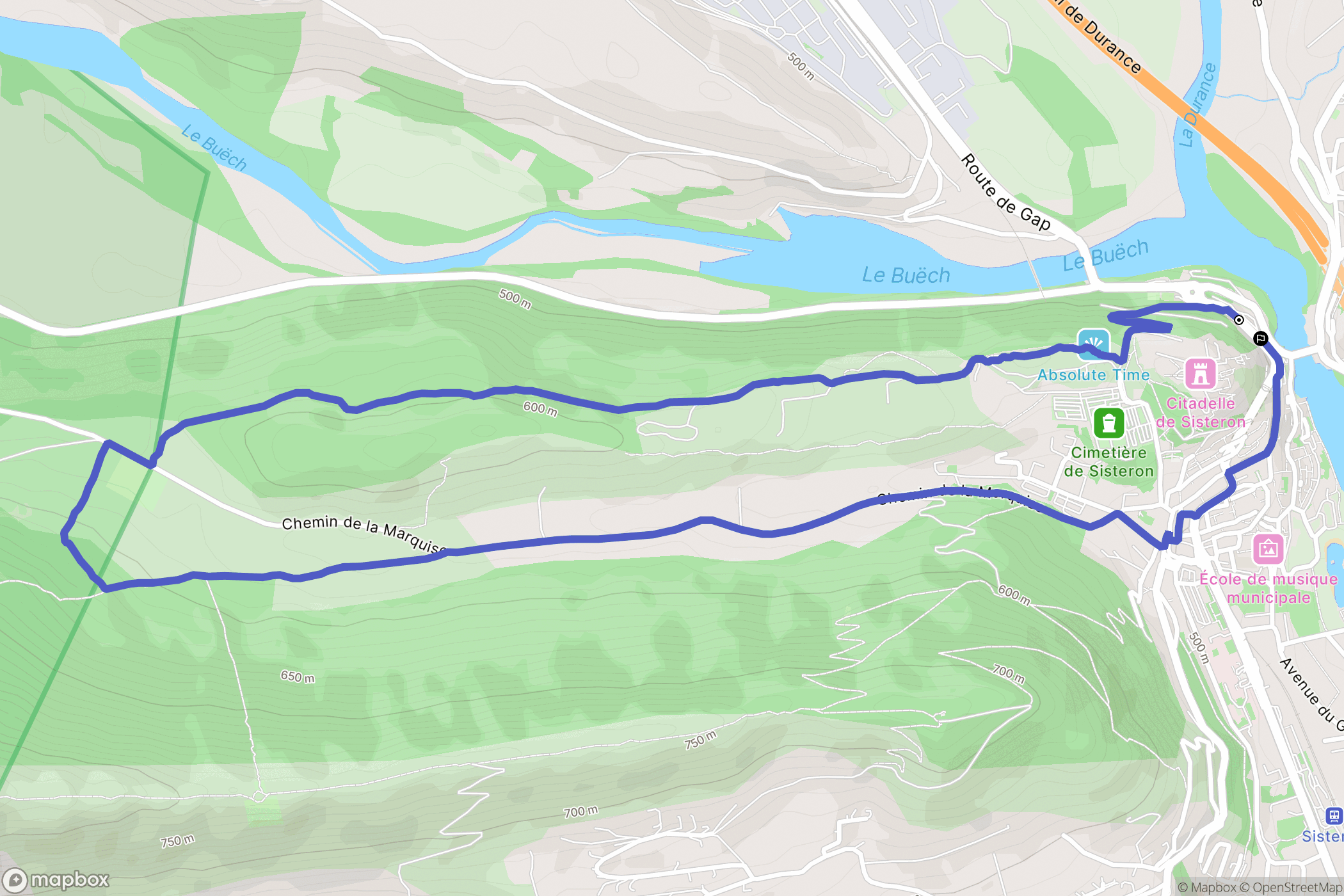 Sisteron: routekaart voor buitenactiviteiten - France
