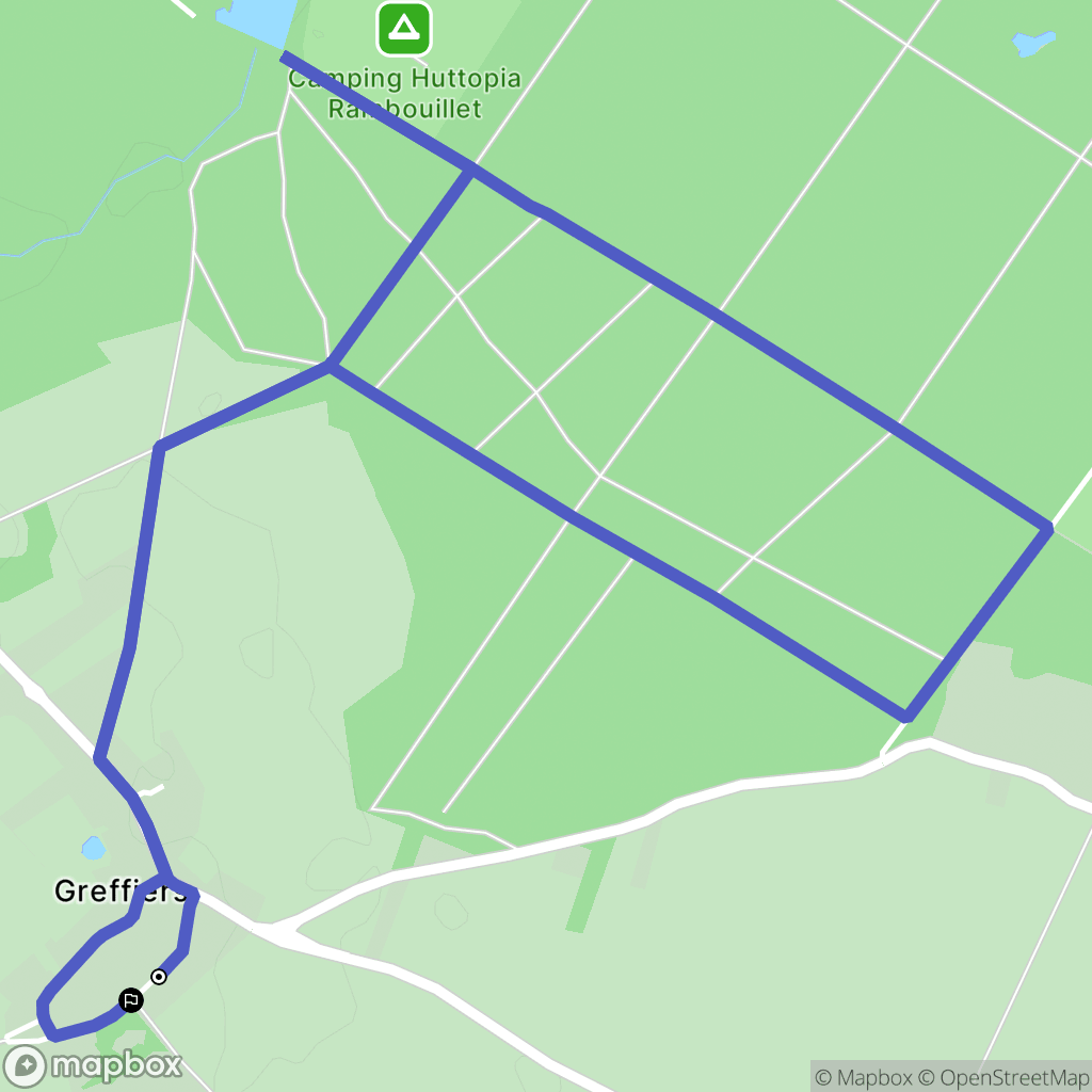 Sonchamp : carte du parcours de randonnée - France