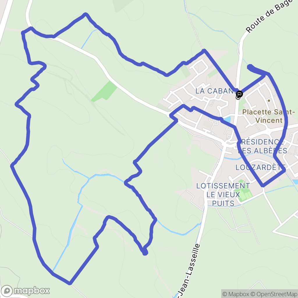 Saint-Jean-Lasseille : carte du parcours de randonnée - France