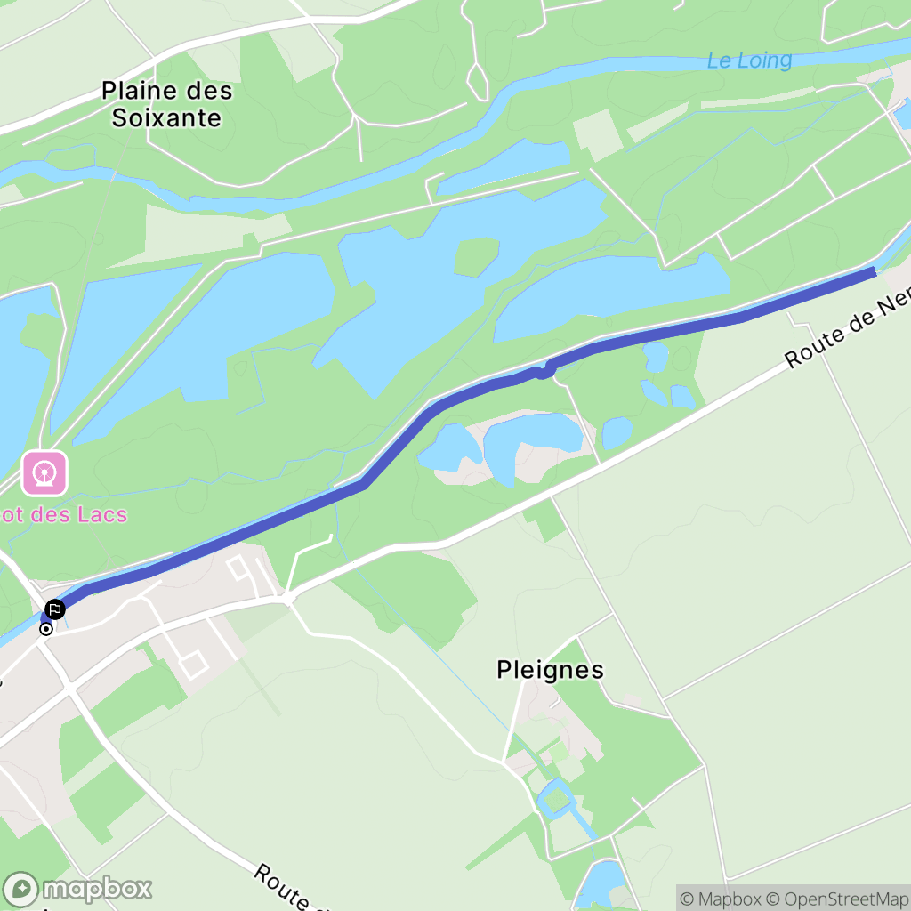 Montcourt-Fromonville : carte du parcours de randonnée - France