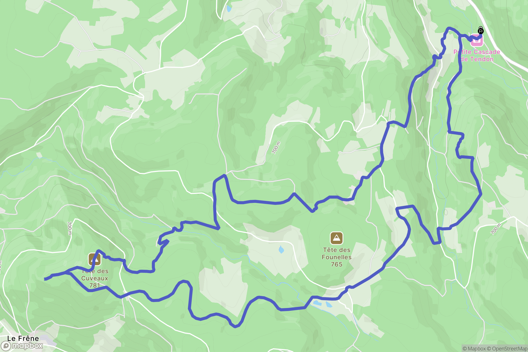 Tendon: routekaart voor buitenactiviteiten - France