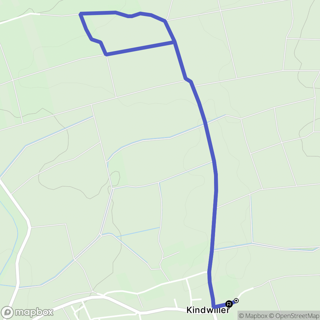 Kindwiller : carte du parcours de randonnée - France