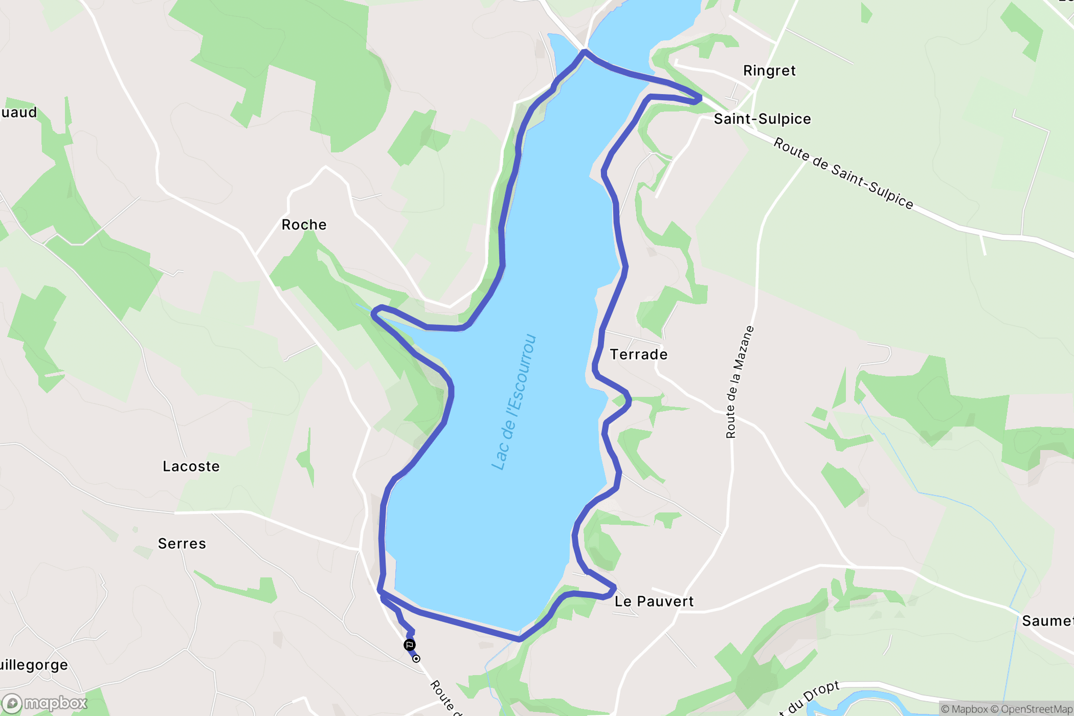 Soumensac: routekaart voor buitenactiviteiten - France