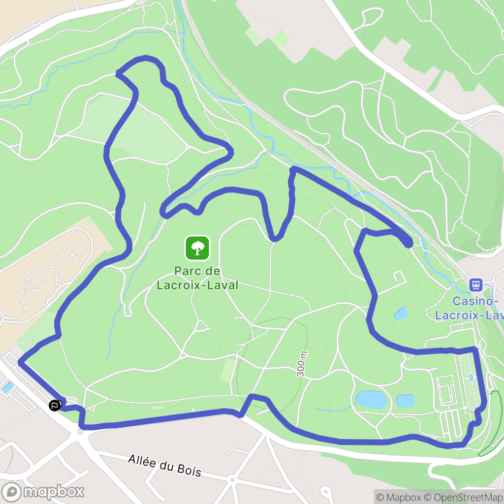 Marcy-l'Étoile : carte du parcours de randonnée - France