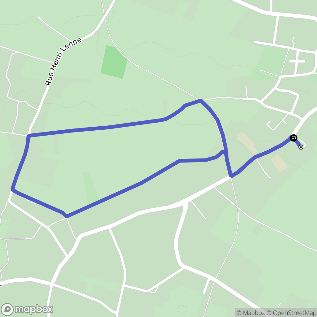 Raimbeaucourt : carte du parcours de randonnée - France