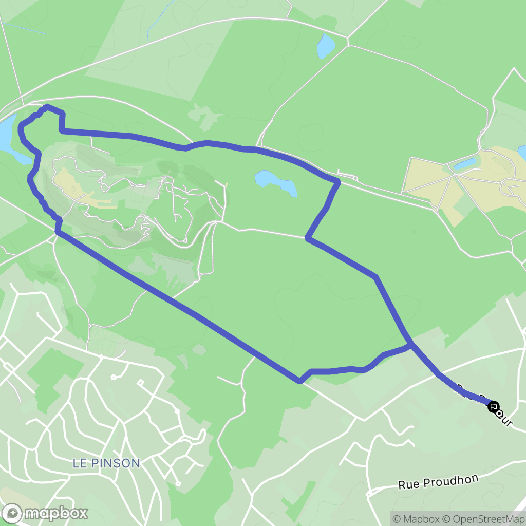 Bruay-sur-l'Escaut : carte du parcours de randonnée - France