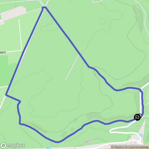 Champigneulles : carte du parcours de randonnée - France