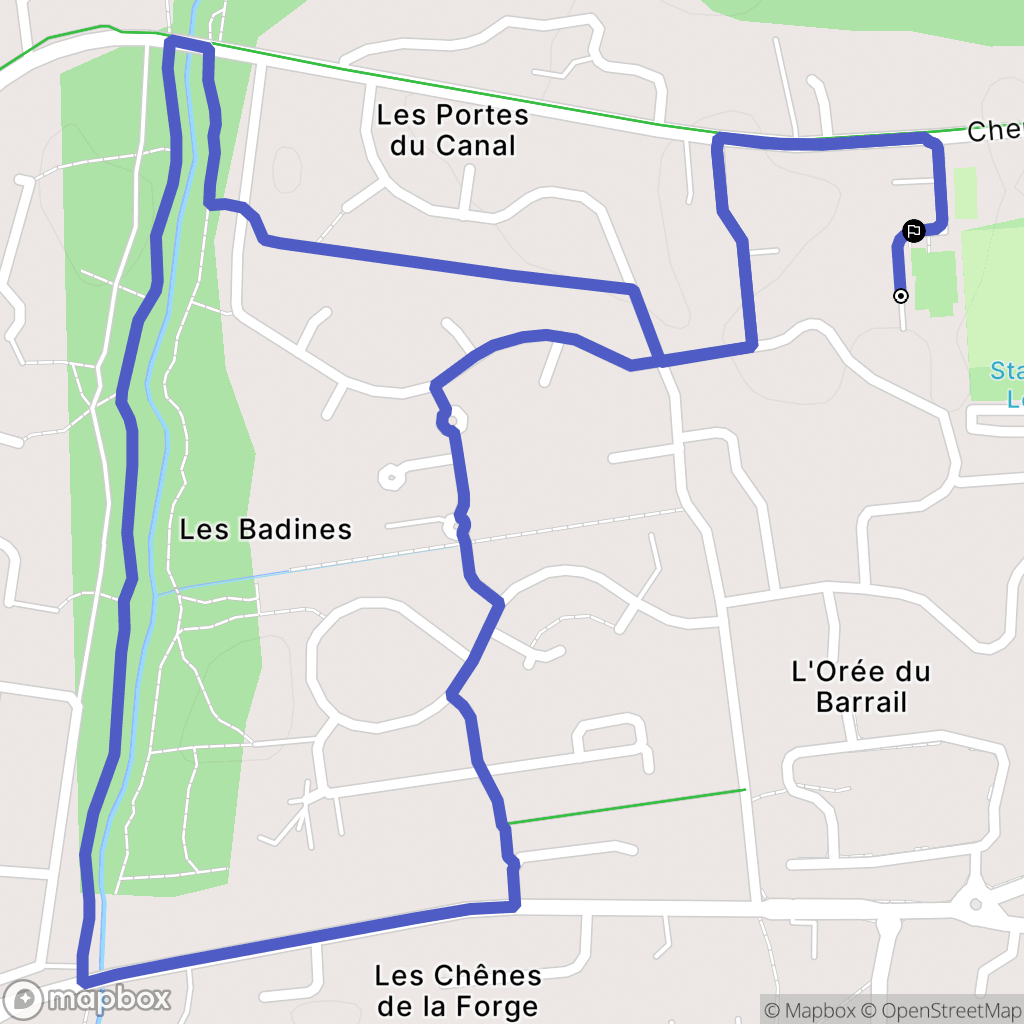 Lège-Cap-Ferret : carte du parcours de randonnée - France