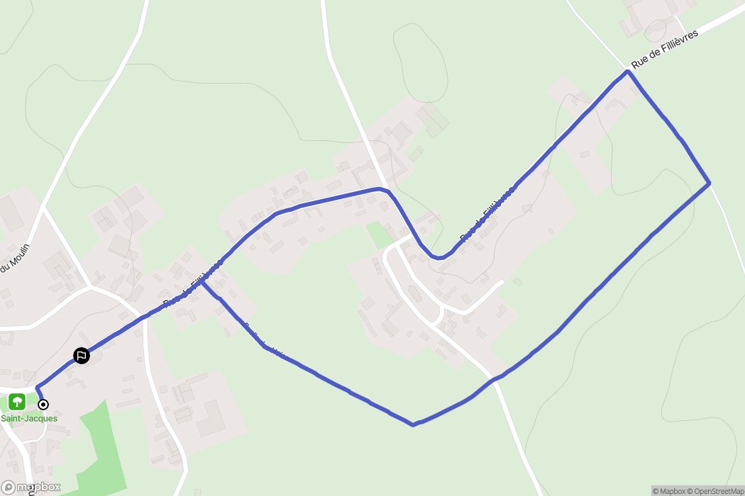 Quœux-Haut-Maînil : carte du parcours de randonnée - France