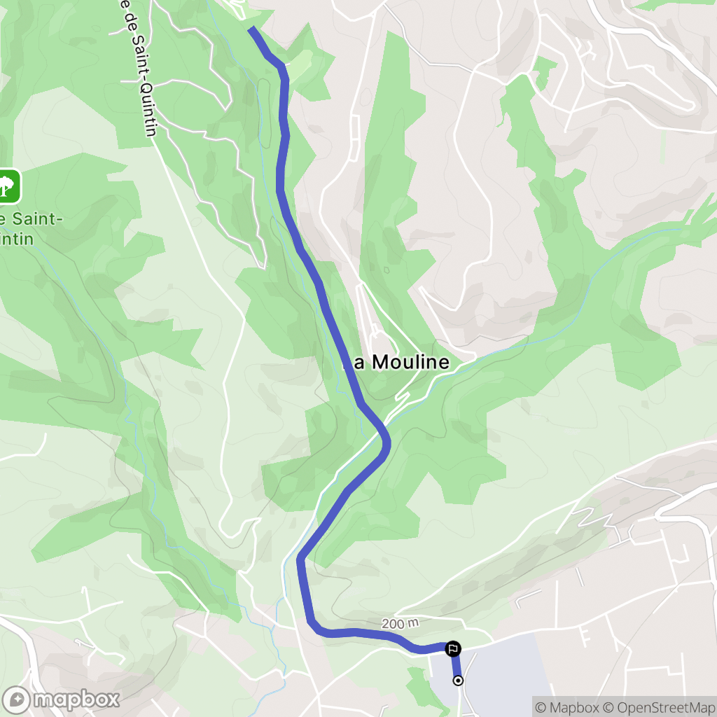 Albi : carte du parcours de randonnée - France