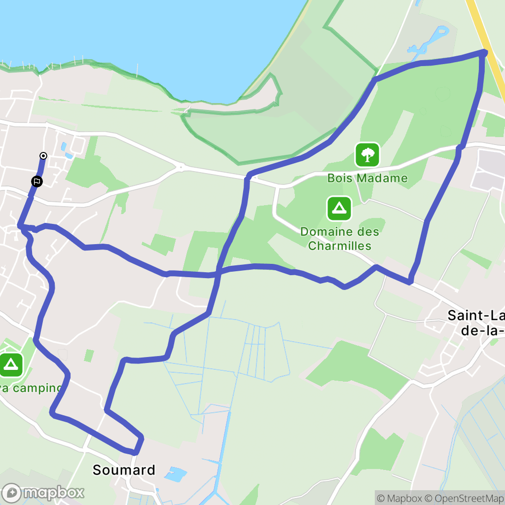 Fouras : carte du parcours de randonnée - France