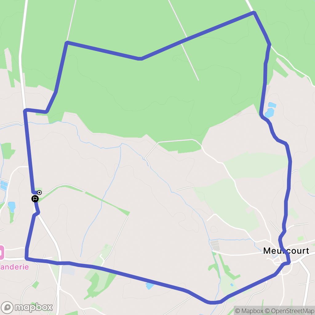 La Villedieu-en-Fontenette : carte du parcours de randonnée - France