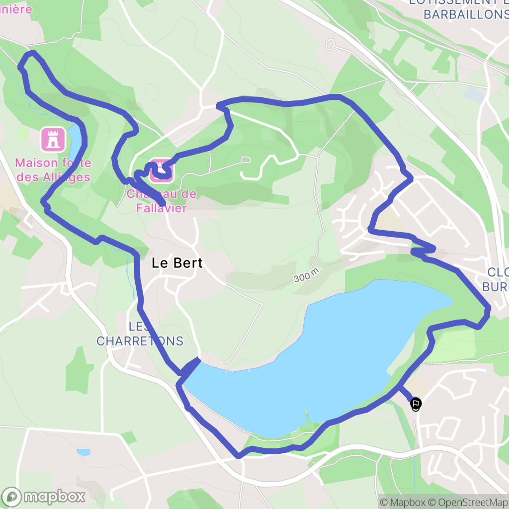 Vilefontaine : carte du parcours de randonnée - France
