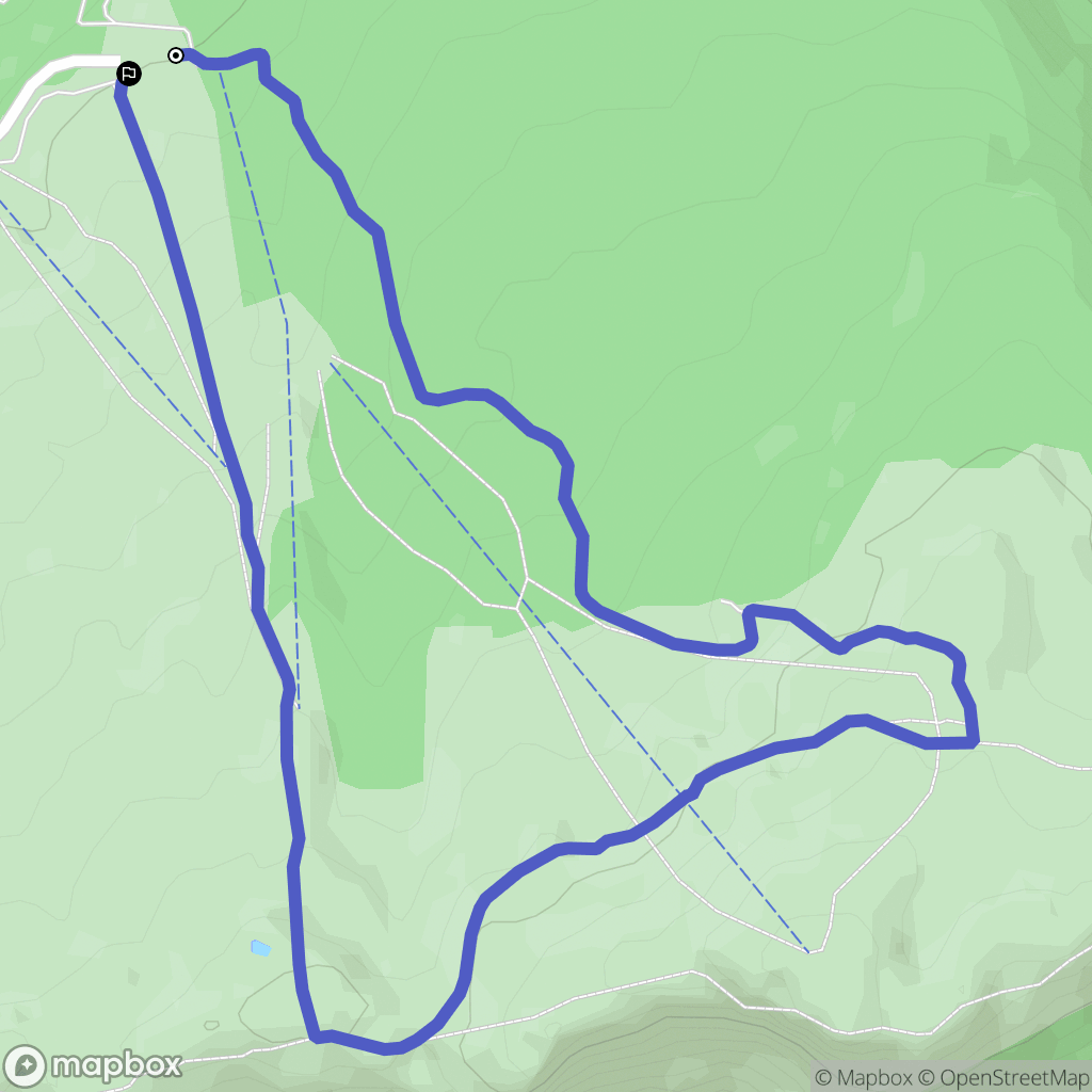 Col du rousset : carte du parcours de randonnée - France