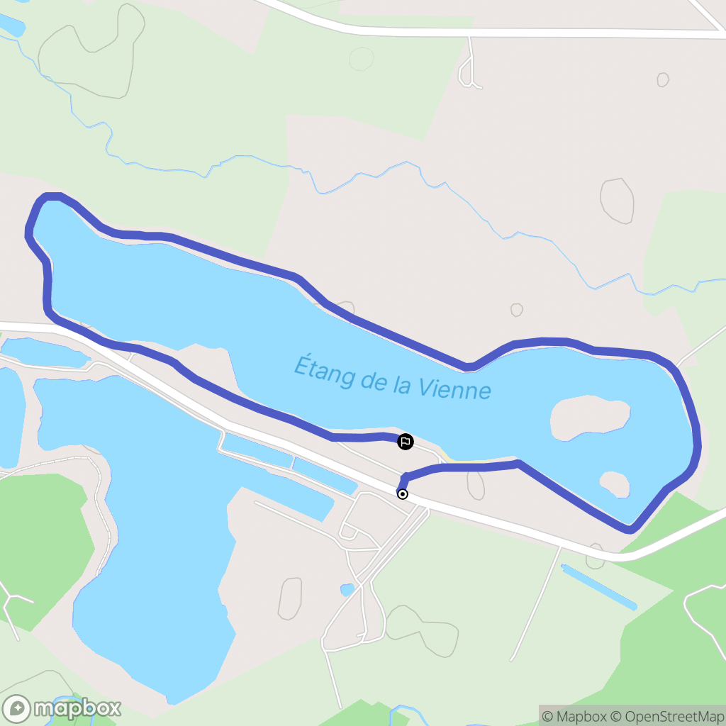 Saint-Genou : carte du parcours de randonnée - France