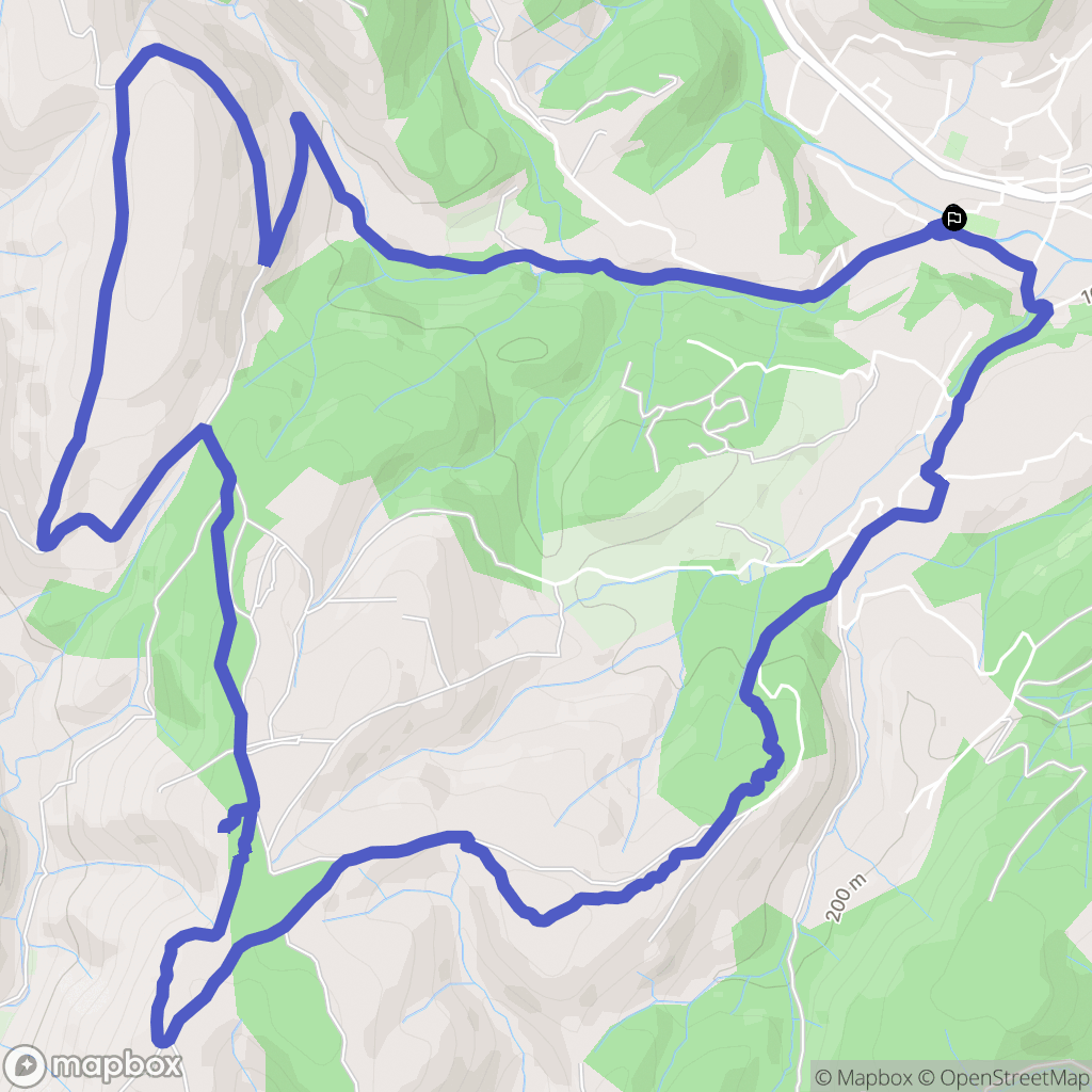 Le Teil : carte du parcours de randonnée - France
