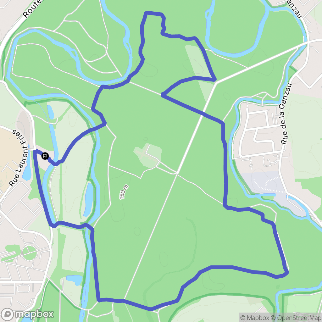 IIlkirch : carte du parcours de randonnée - France