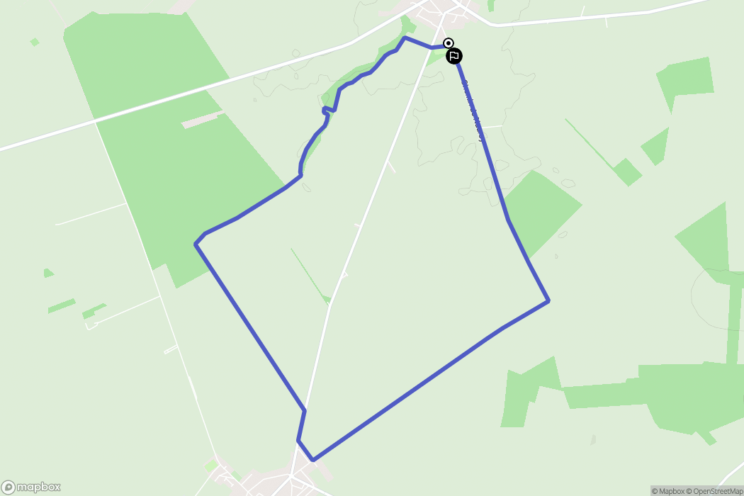 Époye : carte du parcours de randonnée - France
