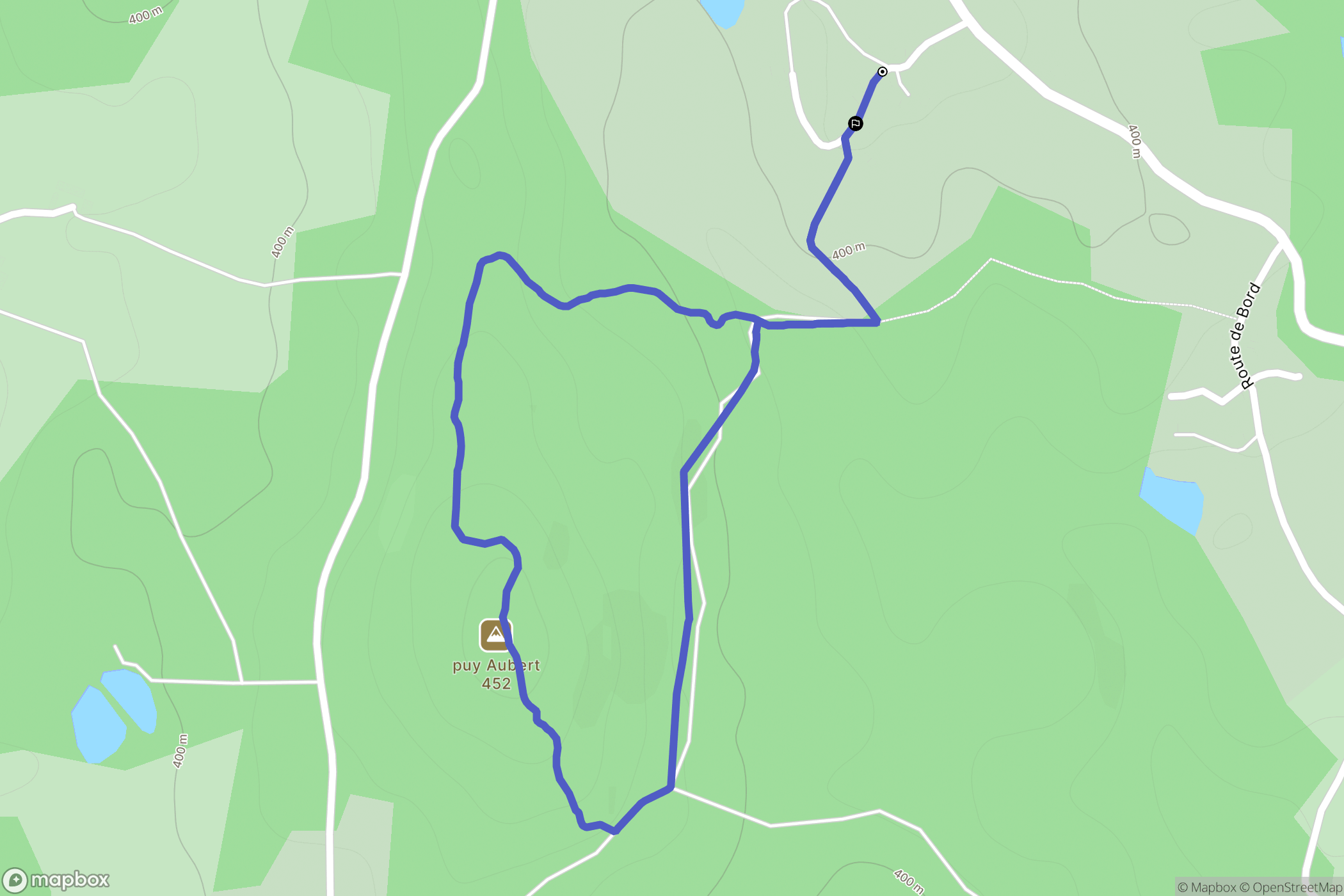 Dournazac : carte du parcours de randonnée - France