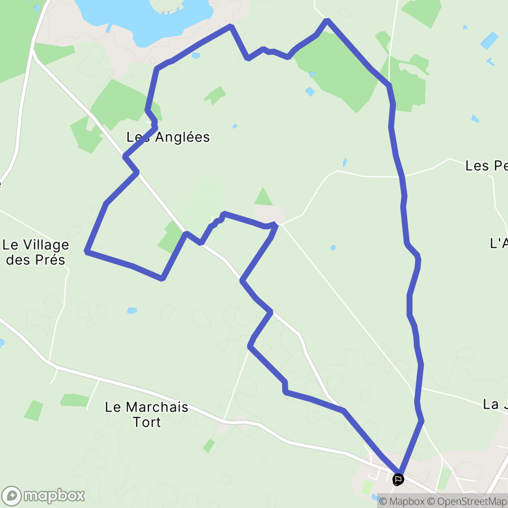 Pontlevoy : carte du parcours de randonnée - France