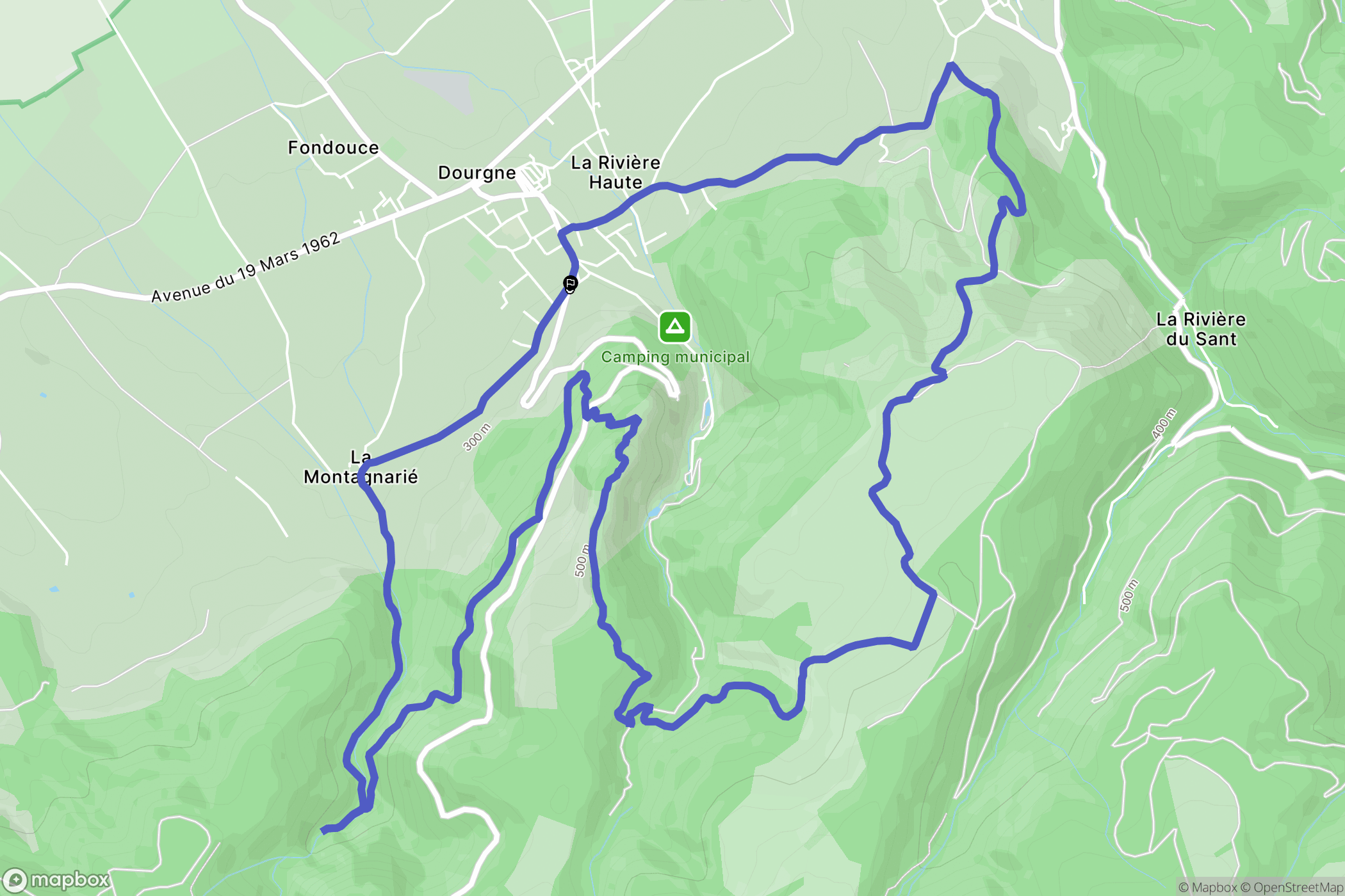 Dourgne: routekaart voor buitenactiviteiten - France