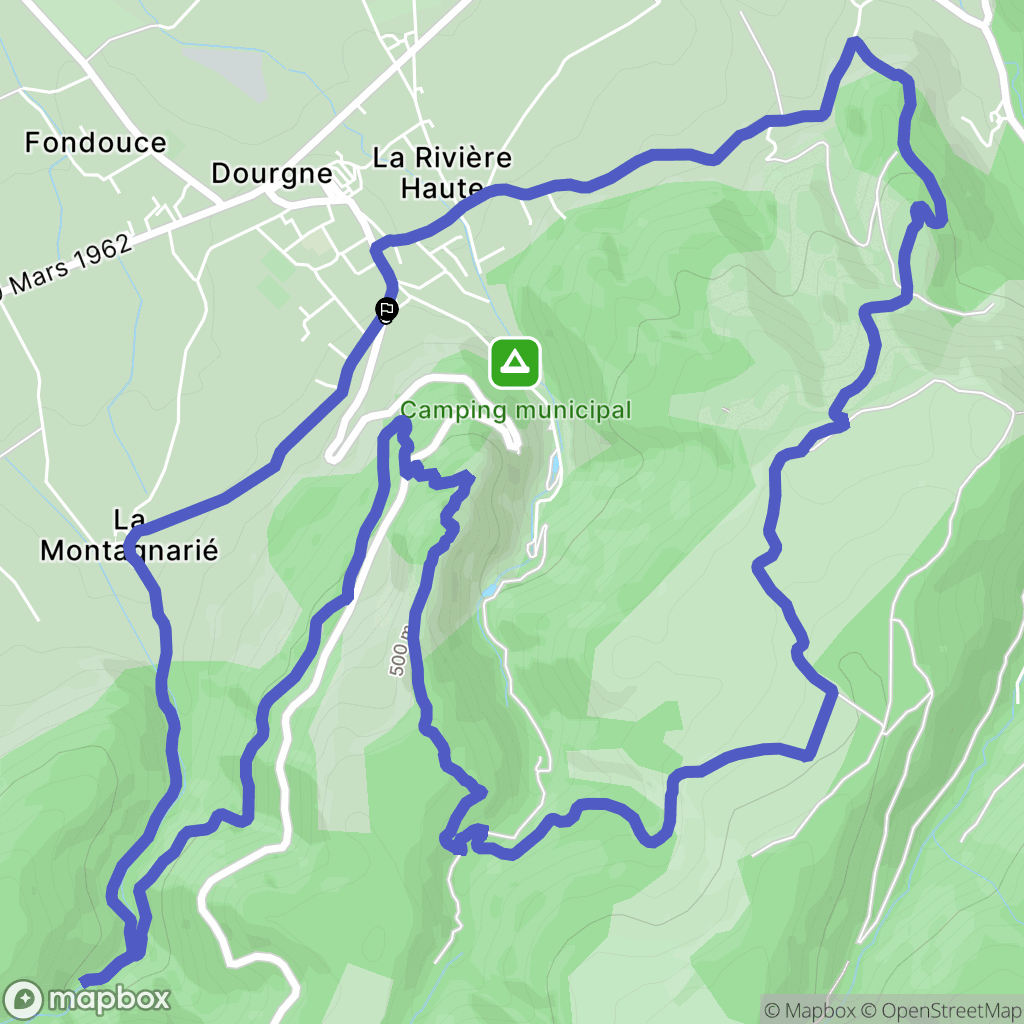 Dourgne: routekaart voor buitenactiviteiten - France