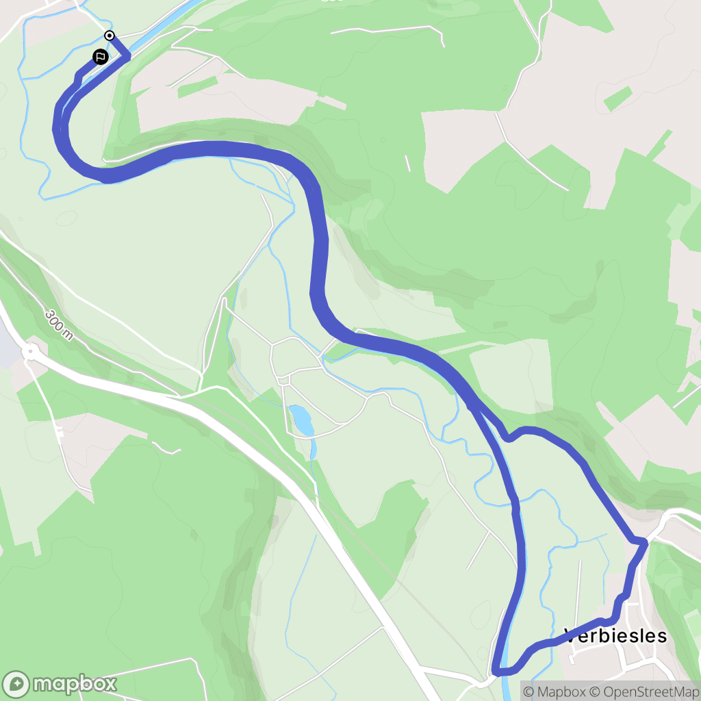 Chamarandes-Choignes : carte du parcours de randonnée - France