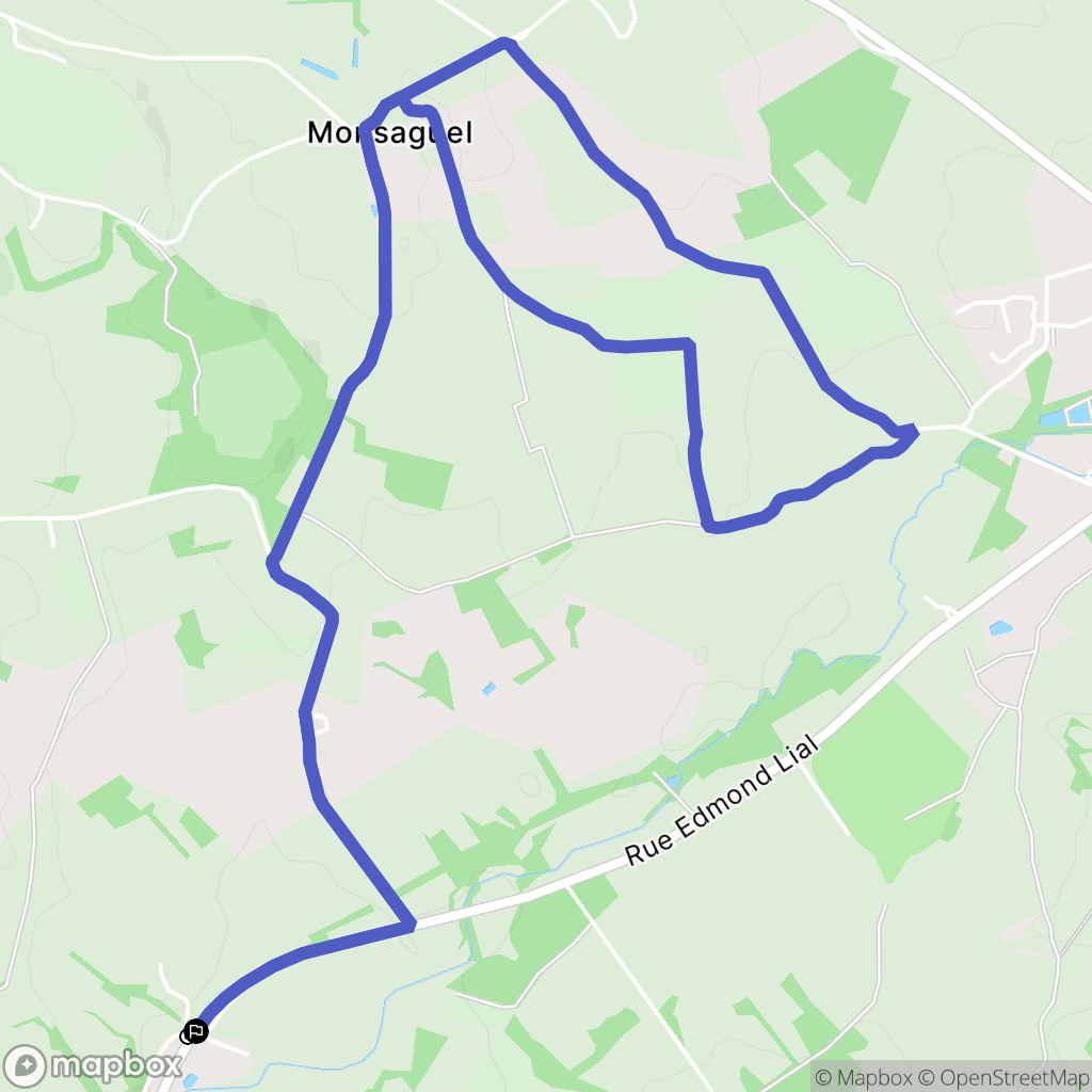 Plaisance : carte du parcours de randonnée - France