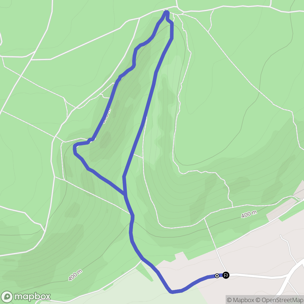 Lantenay : carte du parcours de randonnée - France