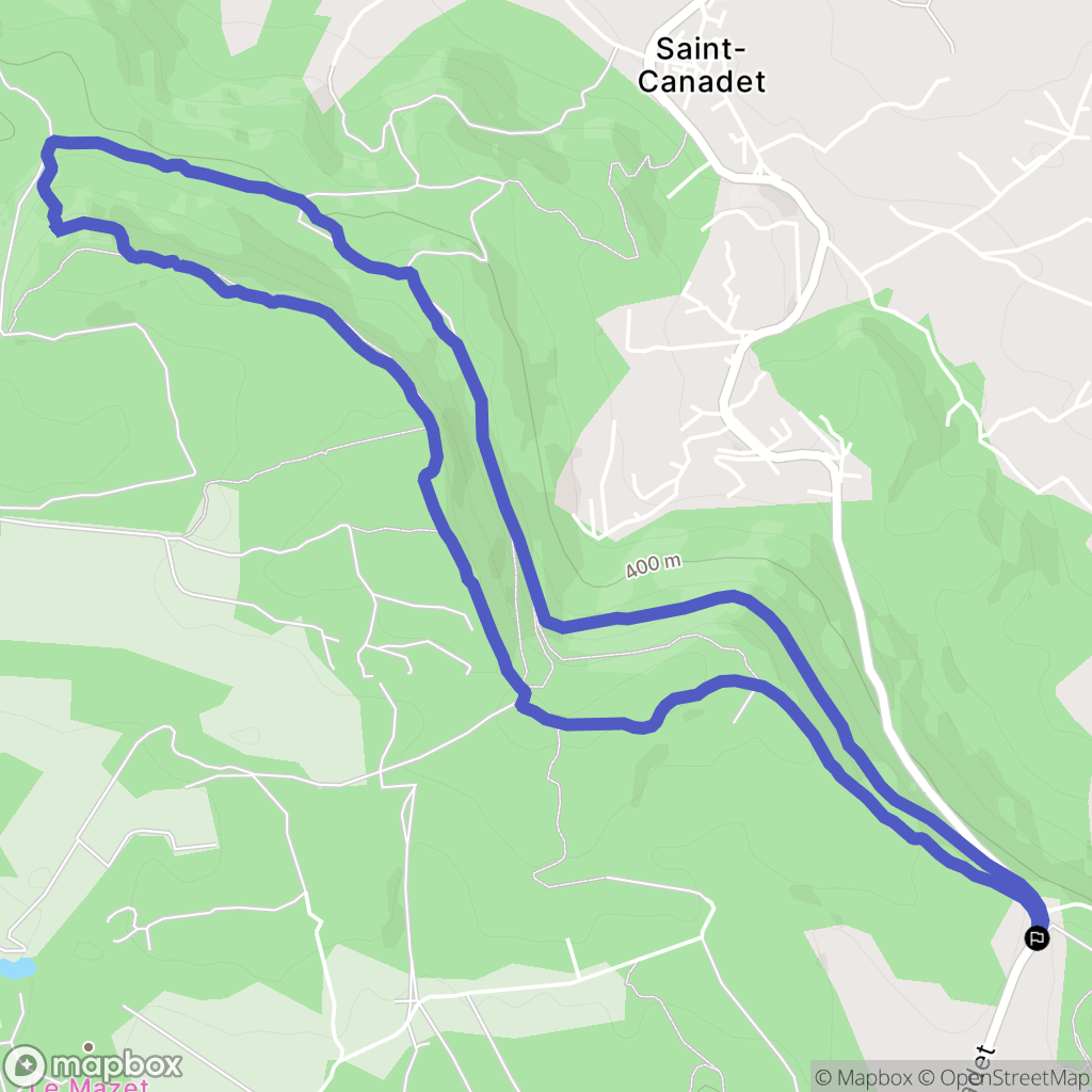 Venelles : carte du parcours de randonnée - France