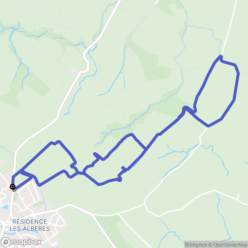 Saint-Jean-Lasseille : carte du parcours de randonnée - France