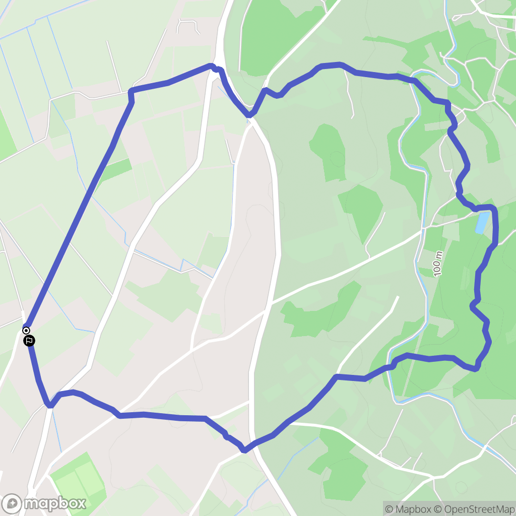 Velleron : carte du parcours de randonnée - France