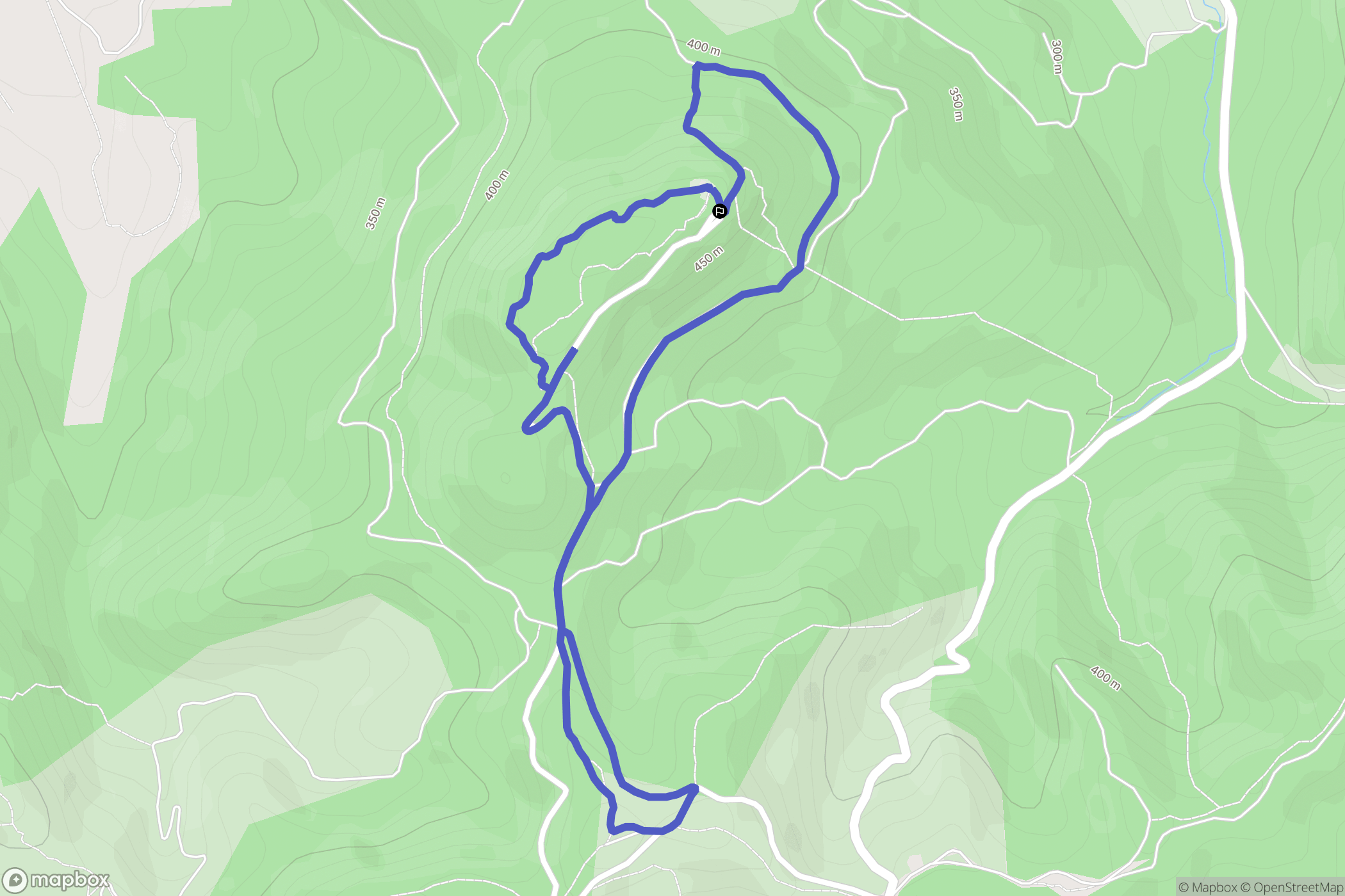 La Roque d'Anthéron : carte du parcours de randonnée - France