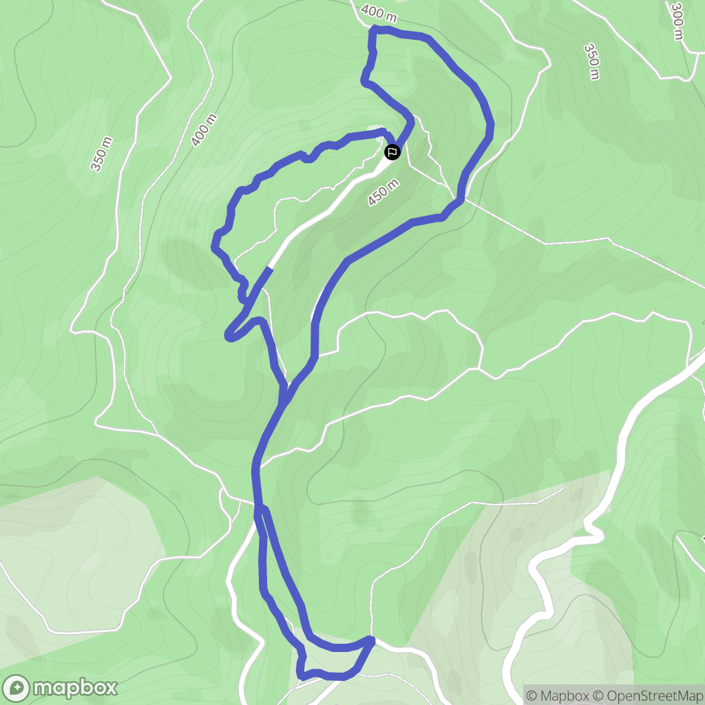 La Roque d'Anthéron : carte du parcours de randonnée - France