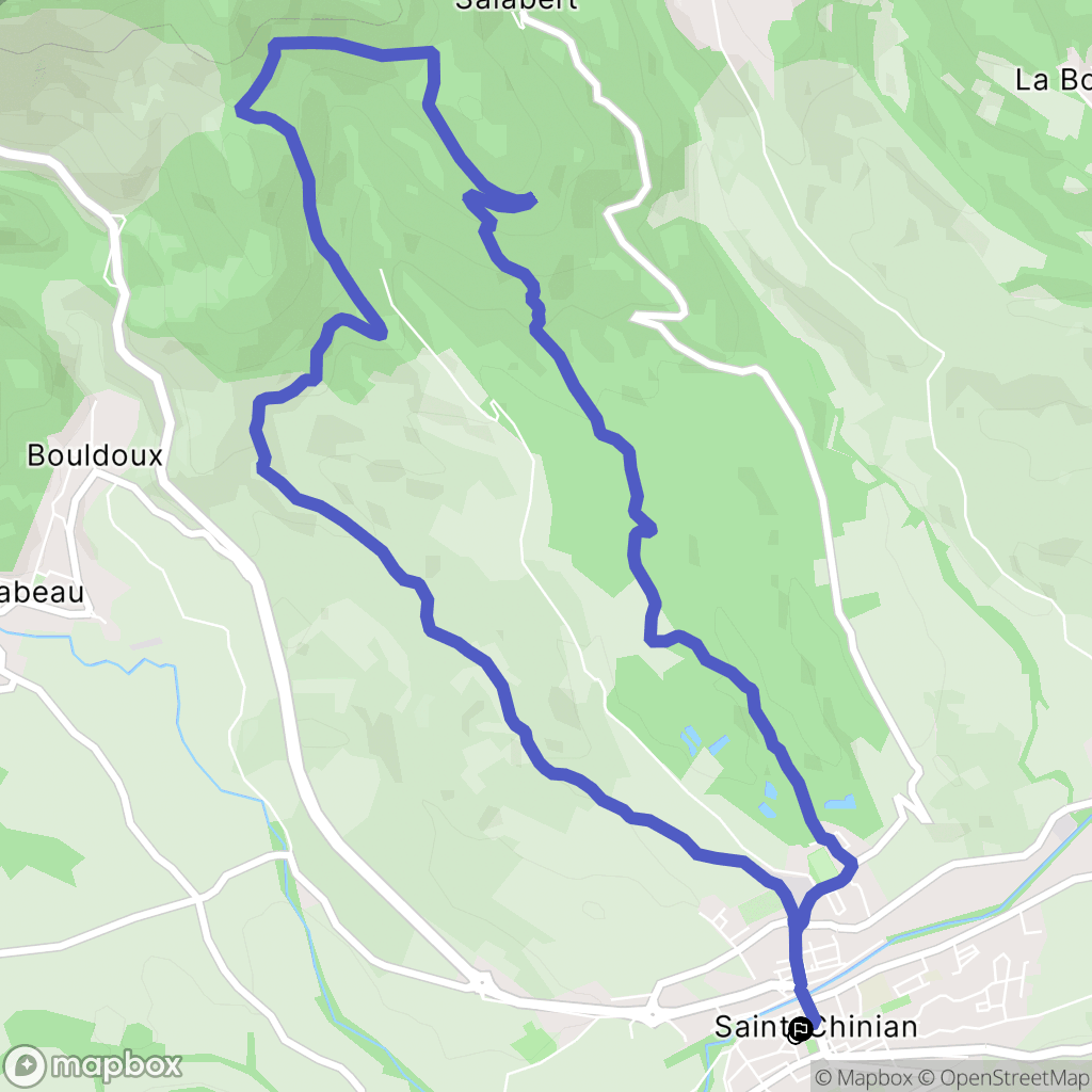 Saint-Chinian : carte du parcours de randonnée - France