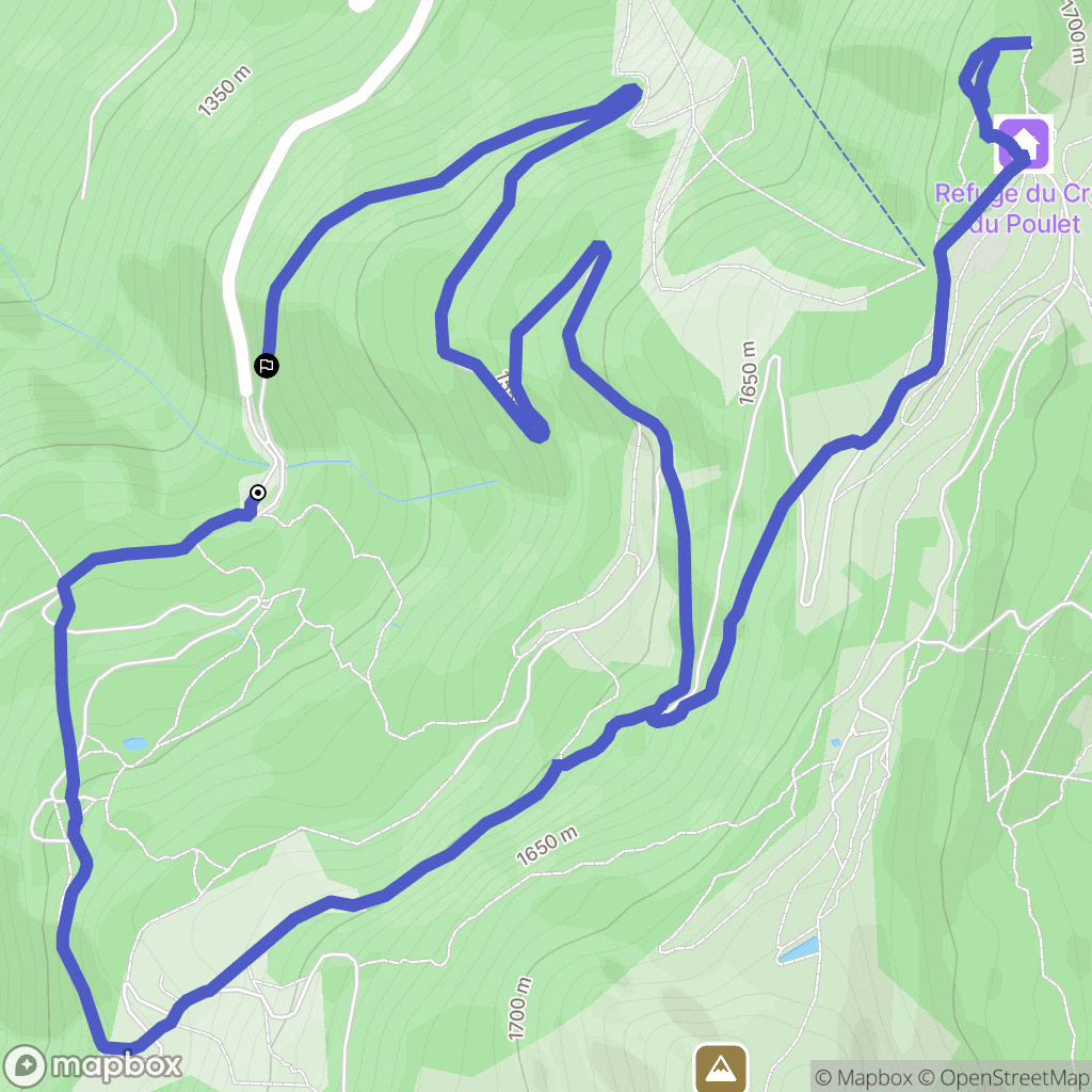 Crêts-en-Belledonne: routekaart voor buitenactiviteiten - France